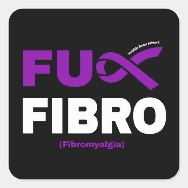 STICKER CARRÉ FU FIBRO (Devant)