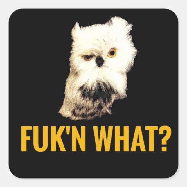 Sticker Carré Fuk'n Quoi ? (Devant)