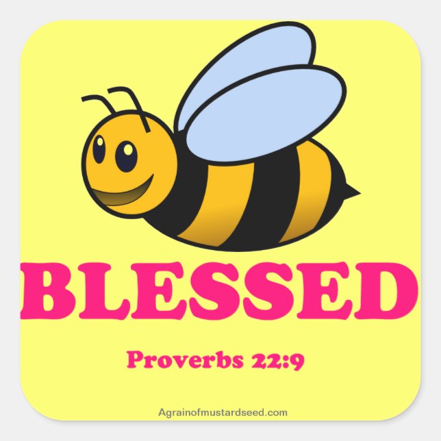 Sticker Carré Fun Christian (Devant)