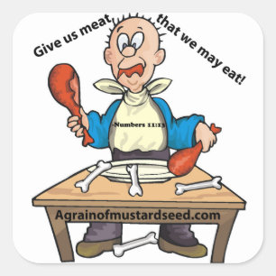 Sticker Carré Fun Christian