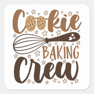 Sticker Carré Fun Cookie Baking Creative
