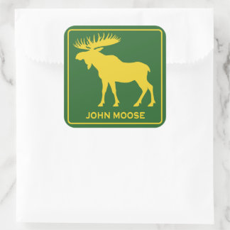Sticker Carré Fun John Moose Parody Farmer