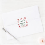 Sticker Carré Fun Wedding ,Whimsical Font & Italian Vibes<br><div class="desc">Whimsical Funky Handwritten Wedding Invitations & Napkins Add a playful and unique touch to your special day with our whimsical wedding invitations and quirky wedding napkins. Featuring charming hand-drawn typography and funky handwritten fonts, these designs bring a delightful blend of fun and elegance to your celebration. Inspired by Italian charm...</div>