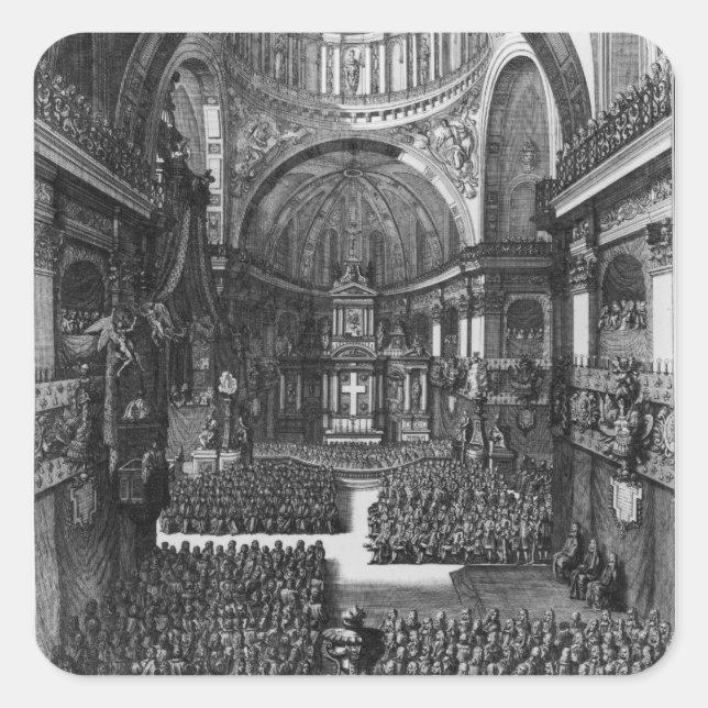 Sticker Carré Funérailles de Marie-Louise d'Orléans Reine des (Devant)