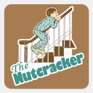 Sticker Carré Funky Christmas Nutcracker