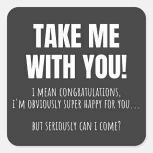 Sticker Carré Funny Farewell Mug