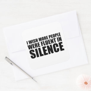 Sticker Carré Funny sarcastique cite humour adulte sarcasme