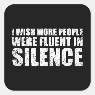 Sticker Carré Funny sarcastique cite humour adulte sarcasme