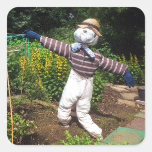 Sticker Carré Funny scarecrov