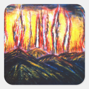 Sticker Carré Fury fires