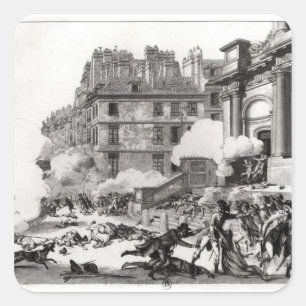 Sticker Carré Fusillade avant église de St Roch à Paris