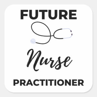 Sticker Carré Futur infirmier praticien 2