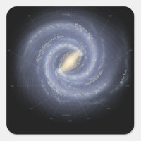 Galaxie de la Voie Lactée (annotée)