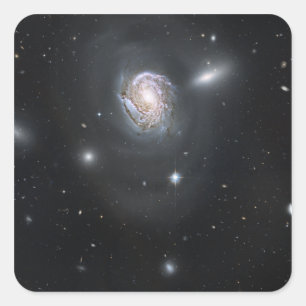 Sticker Carré Galaxie spirale NGC 4911