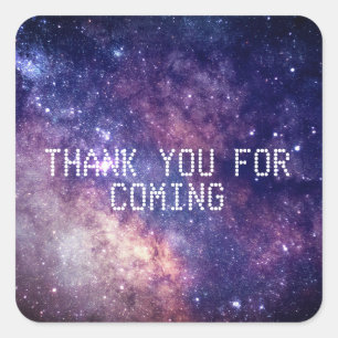 Sticker Carré Galaxy étoiles de l'espace extra-atmosphérique éto