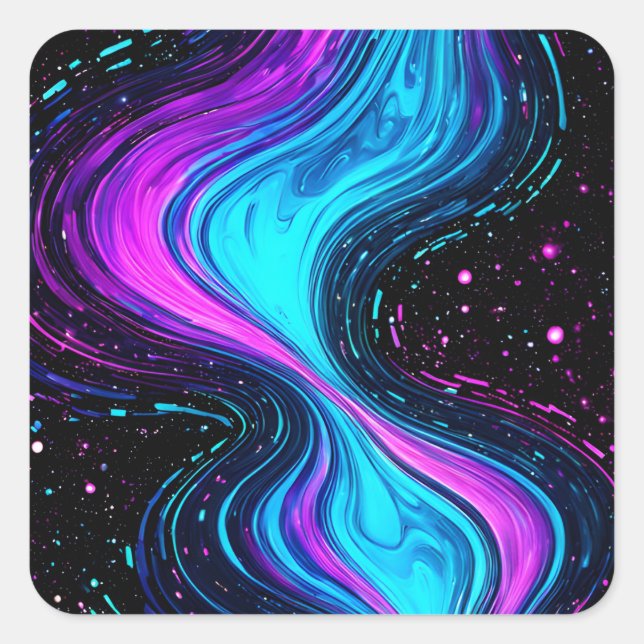Sticker Carré Galaxy v2 muet (Devant)