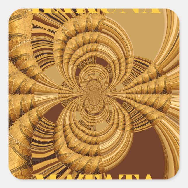 Sticker Carré Galerie d'or (Devant)