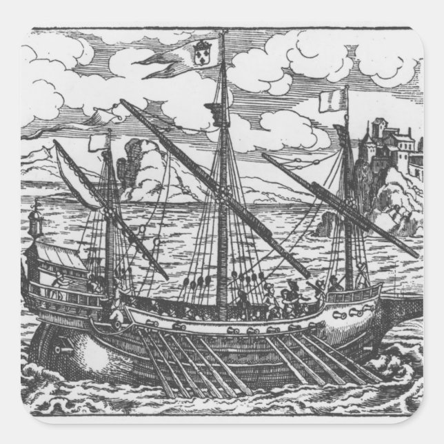 Sticker Carré Galerie française (Devant)