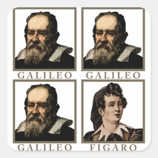 Sticker Carré Galileo Figaro