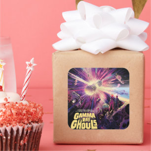 Sticker Carré Gamma Ray Burst Pulsars Kilonova Collision cosmiqu