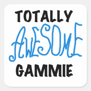 Sticker Carré Gamme absolument géniale Tshirts et cadeaux bleus