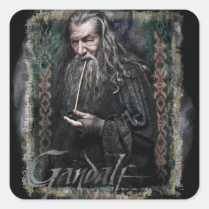 Sticker Carré Gandalf avec le nom