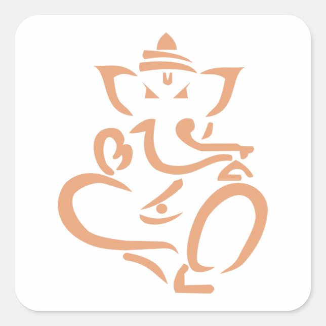 Sticker Carré Ganesha (Devant)