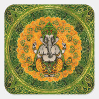 Ganesha dans les fleurs de Marigold et la décorati