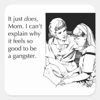 Sticker Carré Gangster