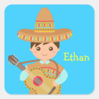 Garçon mignon Chapeau de Sombrero Mexicain Guitare