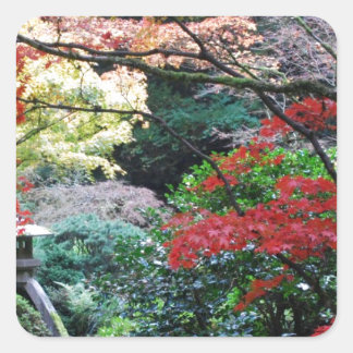 Sticker Carré Garden japonais
