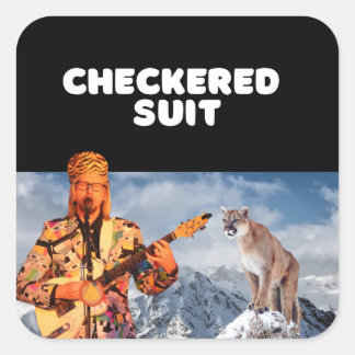 Sticker Carré Gardez les couguars à distance.