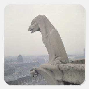 Sticker Carré Gargouille sur la balustrade du grand