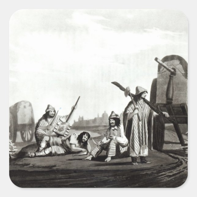 Sticker Carré Gauchos de Tucuman, 1820 (Devant)
