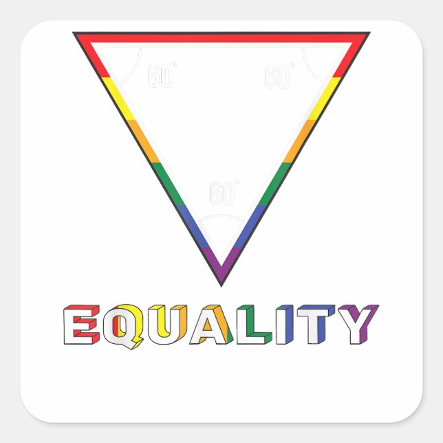 Sticker Carré Gay pride Chemise Gay pride Drapeau LGBTQ Drôle Dr (Devant)