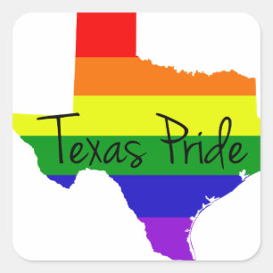 Sticker Carré Gay pride du Texas