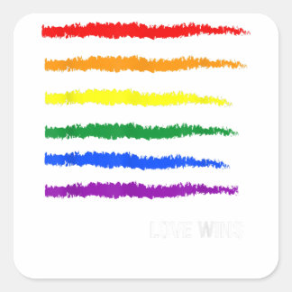 Sticker Carré GAY PRIDE LGBT Lesbienne Bisexuel Transgenre Copie