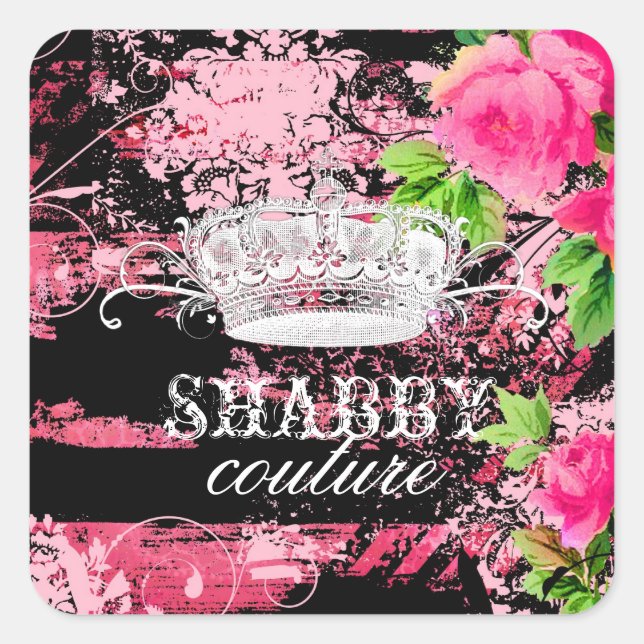 Sticker Carré GC Shabby Wild Garden Tiara (Devant)