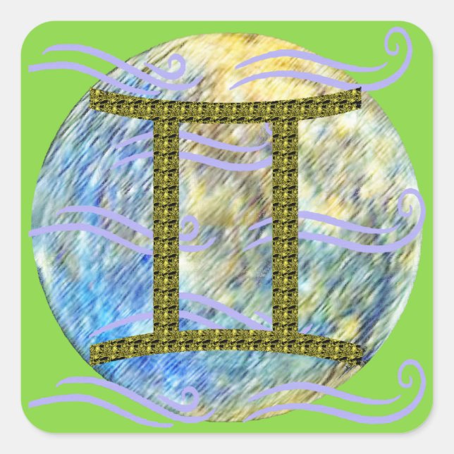 Sticker Carré Gemini (Devant)