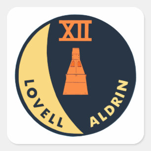 Sticker Carré Gemini 12 Lovell et Aldrin