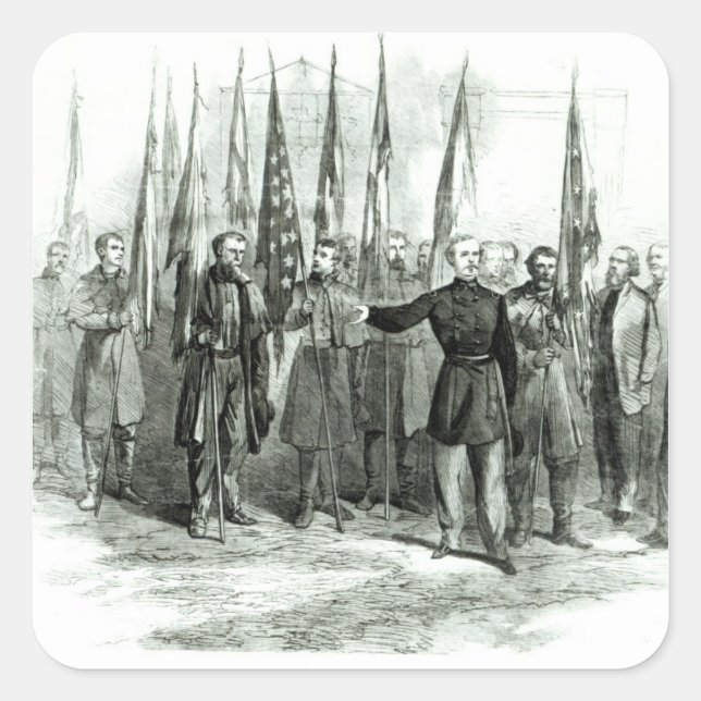 Sticker Carré Général Custer (Devant)