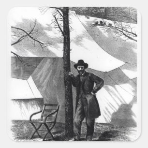 Sticker Carré Général de corps Ulysse S. Grant