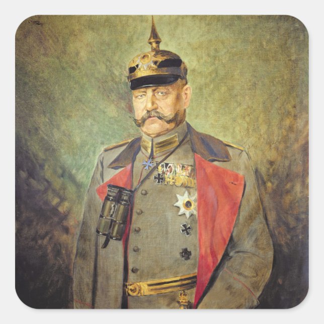 Sticker Carré Général Paul von Hindenburg, vers 1916 (Devant)