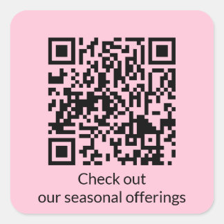 Sticker Carré Générateur d'URL de code QR personnalisé