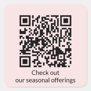 Sticker Carré Générateur d'URL de code QR personnalisé