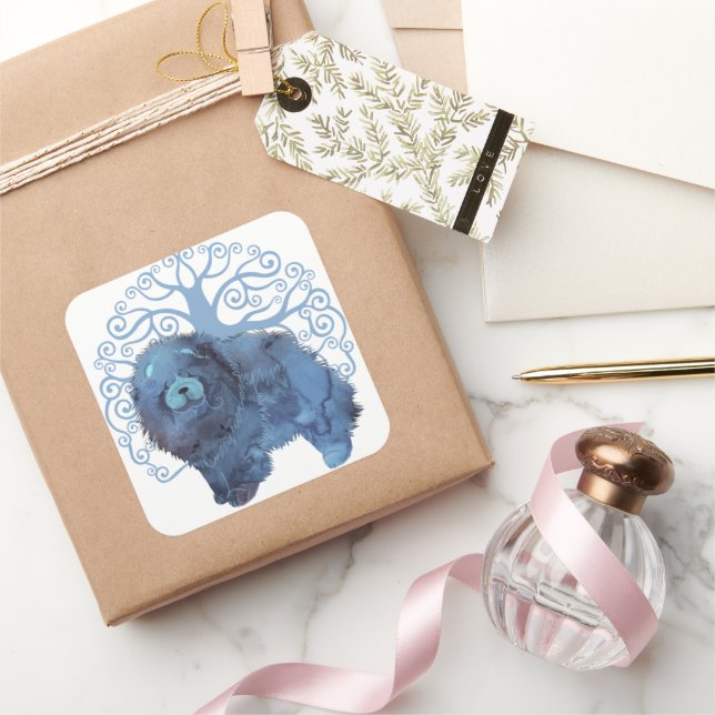 Sticker Carré GÈNES FADÉS Chow Tree of Life (Cadeaux)