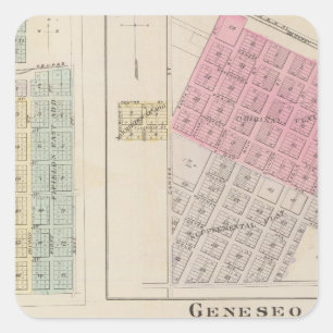 Sticker Carré Geneseo, Alton, Little River, Kansas