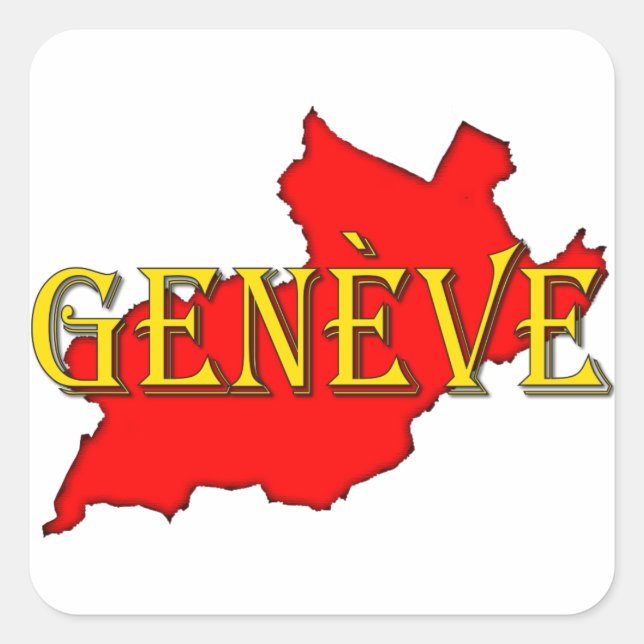 Sticker Carré Genève (Devant)