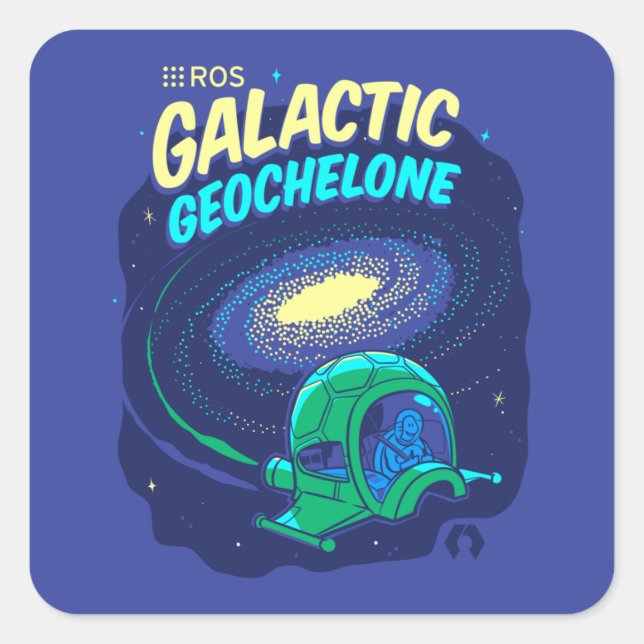 Sticker Carré Géochelone Galactique ROS (Devant)