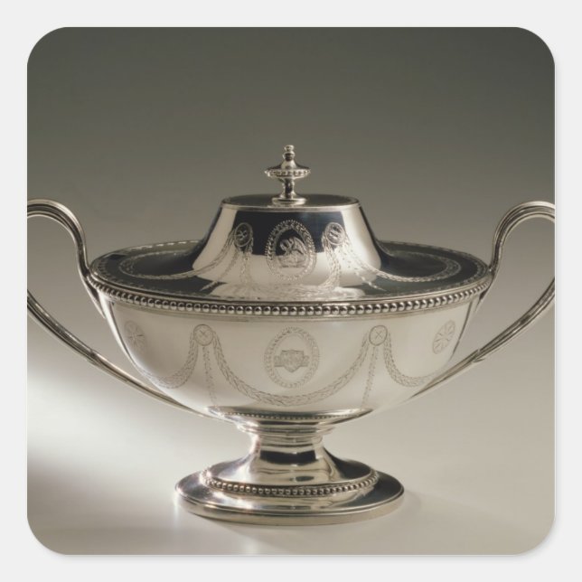 Sticker Carré George III tureen sauce et couverture (Devant)